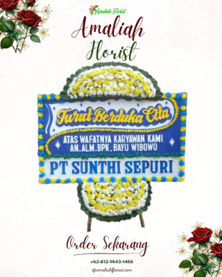 Papan Bunga Duka di Karang Tengah