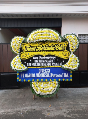 Papan Bunga Duka di Karang Tengah